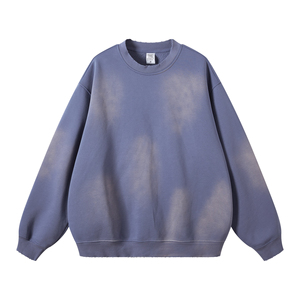 Pull-over à pigments thermiques en coton épais conçu sur mesure, sweatshirts à capuche brodés pour l'hiver, service OEM - Product Image 1