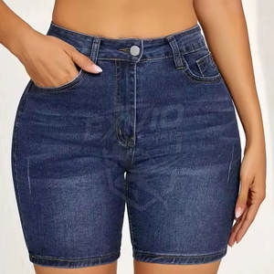 Shorts de Mezclilla para Mujer, Diseño Personalizado OEM, Cintura Media, Venta Directa de Fábrica, Tela Transpirable - Product Image 2