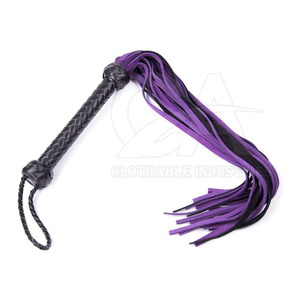 Premium Leather Horse Riding <b>Flogger</b> with Non Slip Handle Durable Equestrian Riding for Horse Training and Racing Professional - Product Image 2