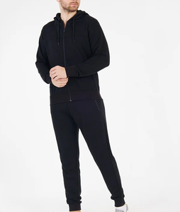 Survêtement pour homme/Survêtement 100% coton de haute qualité Logo personnalisé survêtement à fermeture éclair pour hommes sweat à capuche - Product Image 1