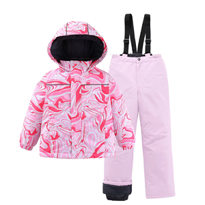 Combinaison de ski d'hiver professionnelle pour enfants, garçons et filles, veste imperméable coupe-vent avec pantalon chaud épaissi, nouveauté pour femmes - Product Image 1