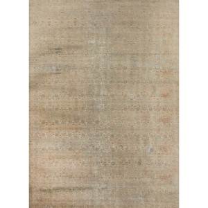 พรมขนสัตว์ถักมือ Erbe สีเบจและสีน้ำตาล ลายแบบนามธรรม สำหรับห้องโถงและห้องนั่งเล่น สไตล์ทับริซ ทำด้วยมือ รุ่น GS-7290(FR) - Product Image 1