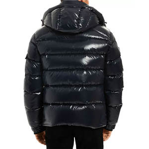 Streetwear mode hommes rembourré hiver vestes chaud imperméable doudoune bouffant brillant bulle vestes manteaux - Product Image 3