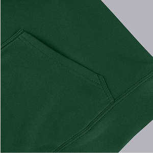 Sudadera con Capucha Extra Grande para Mujer, Color Verde Sólido, Hombros Caídos, Felpa Ecológica, Sin Cordón, 100% Algodón, para Invierno - Product Image 3