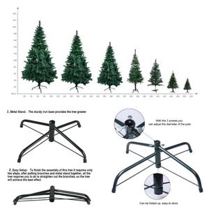 Árbol de Navidad artificial blanco de 7 pies al por mayor con soporte de metal para decoración festiva interior del hogar y la Oficina gran oferta - Product Image 6