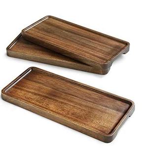 Grand plateau de service rectangulaire en bois décor élégant et durable pour la maison bureau fête de mariage et restaurant style moderne - Product Image 2