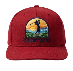Custom 6-Panel <b>Flat</b> Bill Snapback <b>Hat</b> with 3D Puff Embroidery Cartoon Pattern Sports Style 100% Cotton Unisex Low MOQ - Product Image 1