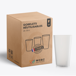 Vasos de Plástico Esmerilados al por Mayor |   Vasos Reutilizables de 25cl, 33cl y 50cl |   Vajilla sin Imprimir al por Mayor para Eventos - Product Image 2