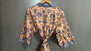 Peignoir kimono en coton pour demoiselle d'honneur, taille unique, cadeau pour elle - Product Image 2