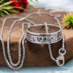 Bague en argent Collier Déclaration 925 Pendentif en argent sterling Bijoux élégants faits à la main - Product Image 5