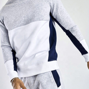 2024 Meilleure vente personnalisé deux pièces solide motif polaire haute rue survêtement ensemble respirant séchage rapide grande taille survêtements hommes - Product Image 3
