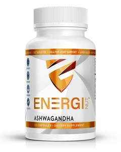 Compléments alimentaires pour adultes de haute qualité fabriqués aux États-Unis, capsules d'Ashwagandha, 120 capsules - Product Image 1