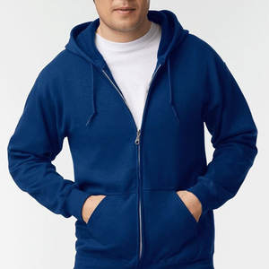 Tri-blend Fleece Zipper Hoodies Hooded Heavy Weight Fleece Slim Fit Sized Men Hoodies - Product Image 4
