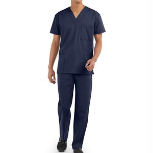 Customized Women Hospital Nursing Scrubs Top and Pants Design Uniforms Women Shot Sleeve <b>Medical</b> Scrubs Suit - Product Image 2