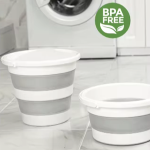 Seau en tissu pliable de 12,8 L, utilisation en cuisine, conteneur d'eau pliable, camping, lavage de voiture, injection Afossa Direct - Product Image 5