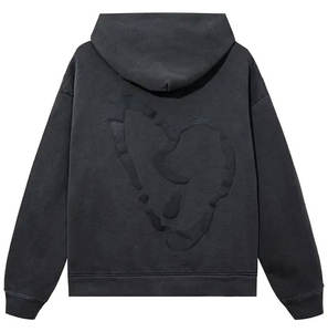 Personalizado de gran tamaño de lana hombres Sudadera con capucha streetwear pullover casual invierno cálido liso algodón sudadera de diseño - Product Image 2