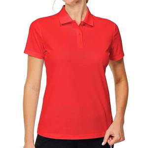 Look professionnel manches courtes pour femmes d'excellente qualité pour polo polos de couleur unie pour femmes - Product Image 5