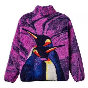 Chaqueta de invierno de lana con capucha suelta de Sherpa polar cálida con bolsillo con cremallera Chaquetas de lana de caza personalizadas Chaqueta de lana de Sherpa a prueba de viento - Product Image 2