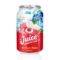 Tropisch Vruchtensap Drink 330Ml Ingeblikte Tando Goedkope Prijs Oem Privé Lychee Smaak Een Toonaangevende Productie