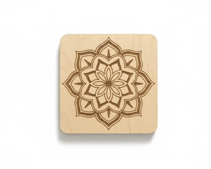 Sous-verres écologiques durables en bois massif et résine avec design époxy classique, polis et réutilisables pour table à manger - Product Image 3