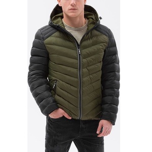 Veste matelassée en toile pour homme, prix de gros, haute qualité, décontractée, à capuche, fermeture éclair, respirante, écologique, pour l'extérieur - Product Image 4