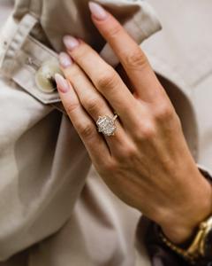 10x7มม. แหวนหมั้นรัศมีสีขาวสว่างตัด | แหวนเงินผู้หญิงเครื่องประดับแต่งงานเจ้าสาว CZ - Product Image 5