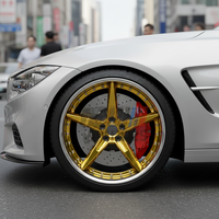 Jantes forgées sur mesure GPW 2 pièces, 18-22 pouces, finition dorée, pour BMW M3 M4 Audi RS6 Benz AMG Porsche 911 Mustang GTR