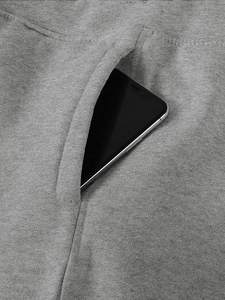 Short de survêtement uni vierge avec impression de logo personnalisé Short de sport de gymnastique en coton molletonné pour hommes à vendre - Product Image 5