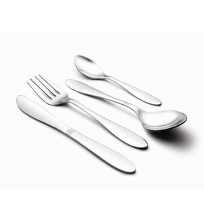 Juego de Cubiertos de acero inoxidable con acabado plateado, elegante, sofisticado e impresionante, un verdadero símbolo de la comida Premium - Product Image 5