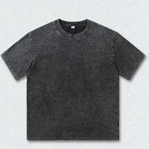 Camisetas de Punto para Hombre, Hechas a Medida, 100% Algodón, Lavado Ácido, Corte Regular, Manga Corta, Cómodas, Transpirables, Bordado Personalizado - Product Image 5