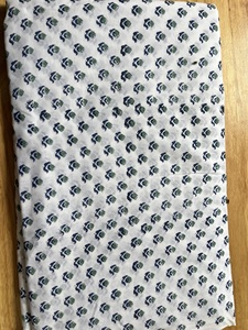 High Quality Soft Cotton Block Printed Fabric Multipurpose Raw Material For Garments, Home Bedding Furnishing & Bags Accessories - Product Image 3