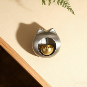 Handcrafted magnetic metal doorbell chime elegant hanging <b>bell</b> for modern home office entrance decor - Product Image 5