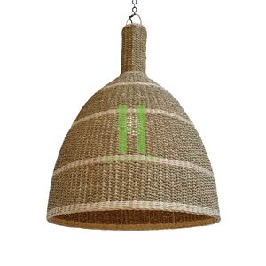 Meilleures ventes HNH Craft, porte-bougies ovales en acier inoxydable de taille personnalisée, abat-jour tissé à la main, lanternes, décoration intérieure, Vietnam - Product Image 1
