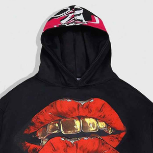 Wholesale Men's Oversized Graphic Letter Printed <b>Hoodie</b> Regular Fit Drop Shoulder 100% Cotton Fleece <b>Hoodie</b> for Men's - Product Image 3