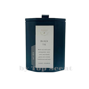 Bougie artisanale JBPQ pour le bien-être, parfum Black Tie, cire de soja aromathérapeutique - Product Image 1