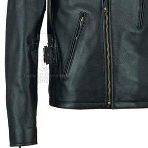Chaqueta de Cuero de Primera Calidad para Hombre, Cuello Alto, Delantera Resistente, Ligera, Chaqueta de Invierno Cómoda y Transpirable, Más Vendida - Product Image 5
