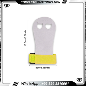 Poignées en cuir Trou de poignée en cuir Poignées en cuir Gymnastique - Product Image 3