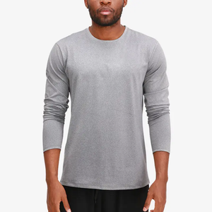 Chemise décontractée à manches longues pour homme, coupe ample, sans col, anti-plis, séchage rapide, respirante, haute qualité, collection printemps - Product Image 3
