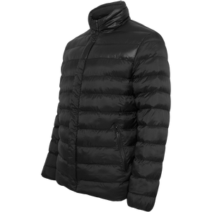 Chaqueta Acolchada con Capucha Negra Premium para Hombre, Ligera, Cálida, Impermeable, Resistente al Viento, Ecológica, de Algodón - Product Image 2