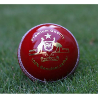 Balles de cricket dures de haute qualité, durables, en cuir Kookaburra, 4 pièces, 156g, cousues à la main, pour matchs d'entraînement, logo personnalisé, fabriquées au Pakistan