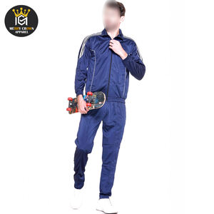 ชุดวอร์มผ้านุ่มสบายสำหรับผู้ชายชุดวิ่งออกกำลังกายสีฟ้าระบายอากาศได้ดี - Product Image 4