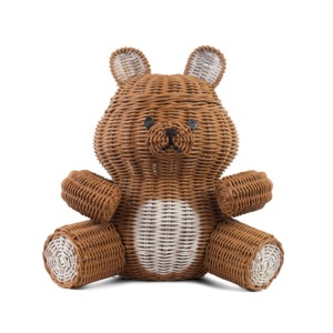 Cesta de mimbre tejida a mano a un precio excelente para organizar artículos esenciales para bebés, cestas de almacenamiento de fibra natural - Product Image 1