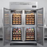Congélateur vertical robuste à refroidissement par air, congélation rapide, avec grille à casseroles en acier inoxydable, pour cuisine commerciale