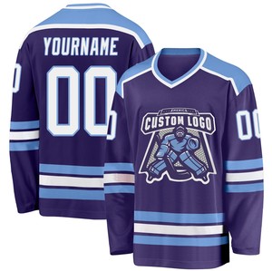 Maillot de hockey sur glace crossover 100% polyester imprimé par transfert thermique antibactérien à séchage rapide, couleurs personnalisées, position du logo avant - Product Image 2