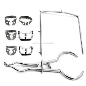 Kit d'isolation dentaire universel en acier de précision pour chirurgie, avec cadre de protection, pinces et forceps, pour endodontie et orthodontie - Product Image 1
