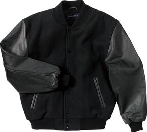 Veste universitaire personnalisée pour hommes manches en cuir de corps en laine chaude et bon marché avec décoration de broderie de col à capuche vêtements longs de taille XL - Product Image 4