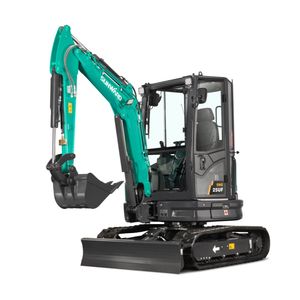 Mini-excavatrice sur chenilles SWE25UF d'occasion, bleue, facile d'entretien, équipement de construction - Product Image 2