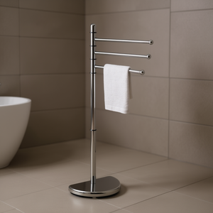 Toallero de 3 brazos HIBISCUS en cromo pulido 36.5x30x90.5cm Modelo HI31 13 de Gedy - Product Image 3