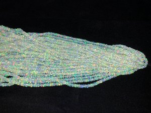 Perles rondes en opale d'Éthiopie en pierre naturelle, blanches, pour stylos, certifiées par un tiers, prix de gros - Product Image 4