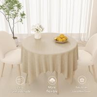 Nappe ronde en chenille personnalisée, douce et tricotée, pour mariage, banquet, hôtel, maison, salle à manger, fête, décoration extérieure